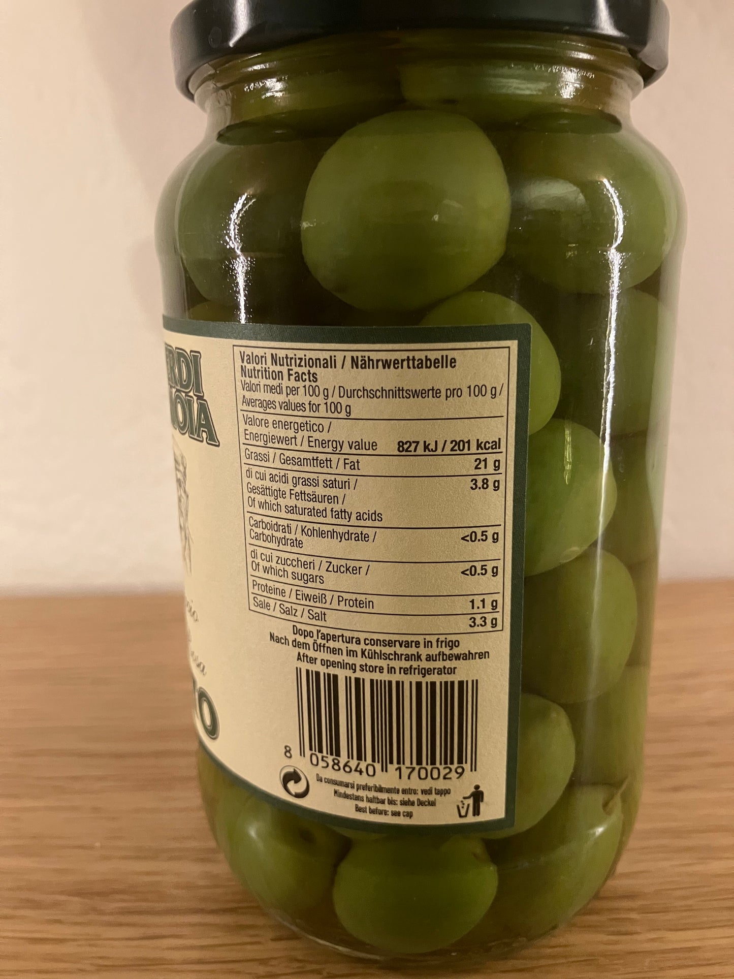 Olive Verdi in Salamoia – Ferlito